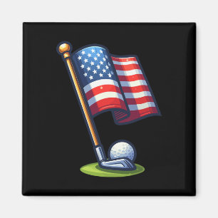 Patriottisch Golf 4 juli Onafhankelijkheidsdag VS Magneet