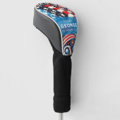 Patriottisch Golfheadcover (Schuin)
