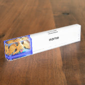 patriottisch goudadelnaambord naambordje (Zijkant)