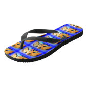 patriottisch goudarend blauw teenslippers (Schuin)
