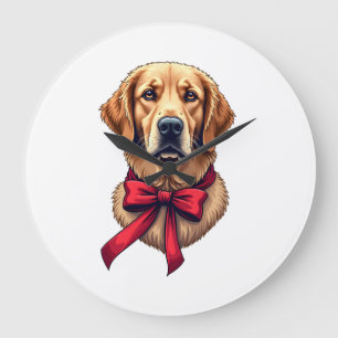 Patriottisch Gouden Retriever Cadeau Vintage T-shi Grote Klok