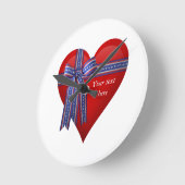 Patriottisch grafisch Hart Ronde Klok (Hoek)