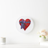 Patriottisch grafisch Hart Ronde Klok (Huis)