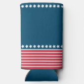 Patriottisch, grappig, 4 juli seltzer blikjeskoeler (Achterkant)