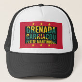 Patriottisch Grenada Trucker Pet (Voorkant)