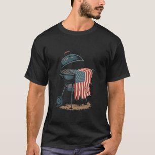 Patriottisch Grillen BBQ-gerei VS Vlag Pitmaster B T-shirt