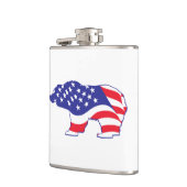 Patriottisch-Grizzly Heupfles (Links)