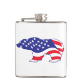 Patriottisch-Grizzly Heupfles (Voorkant)