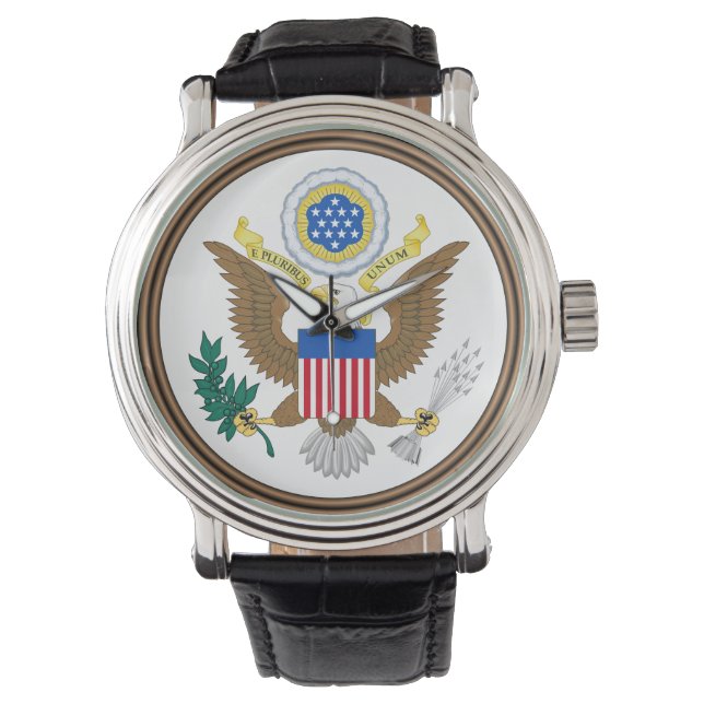 Patriottisch Grootzegel van de Verenigde Staten  Horloge (Voorkant)