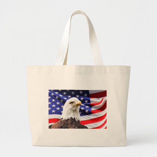 Patriottisch Grote Tote Bag (Voorkant)
