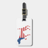 Patriottisch GSP Dog Pointing Bagagelabel (Voorkant verticaal)