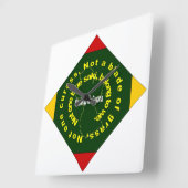 Patriottisch, Guyana Diamond Clock Vierkante Klok (Hoek)