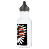 Patriottisch hart gevormd door Amerikaanse vlag Ne Waterfles (Rechts)