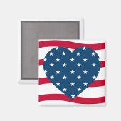 patriottisch hart magneet (Voorkant / Achterkant)