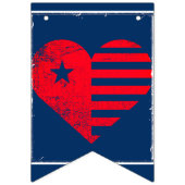 Patriottisch Hart slingersbanner Vlaggetjes (Tweede vlag)