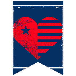 Patriottisch Hart slingersbanner Vlaggetjes