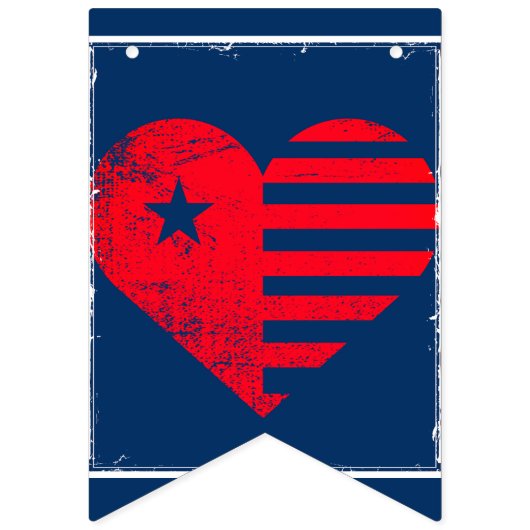 Patriottisch Hart slingersbanner Vlaggetjes (Eerste vlag)