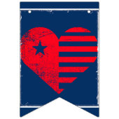 Patriottisch Hart slingersbanner Vlaggetjes (Derde vlag)
