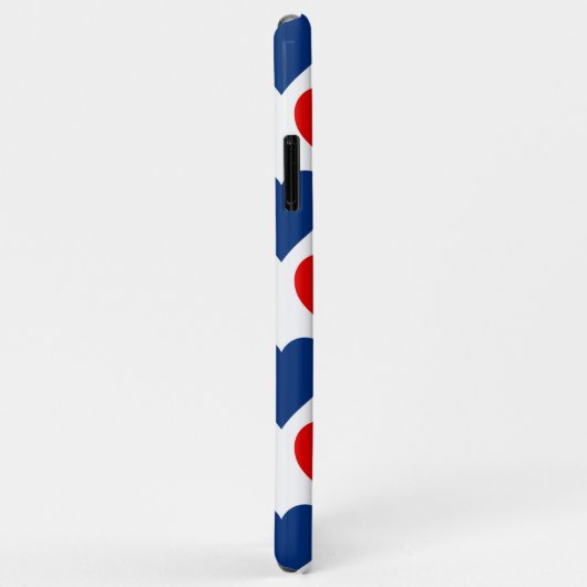 Patriottisch hartenontwerp Case-Mate iPhone case (Achterkant/rechts)