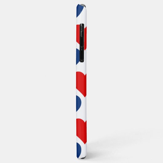 Patriottisch hartenontwerp Case-Mate iPhone case (Achterkant/links)