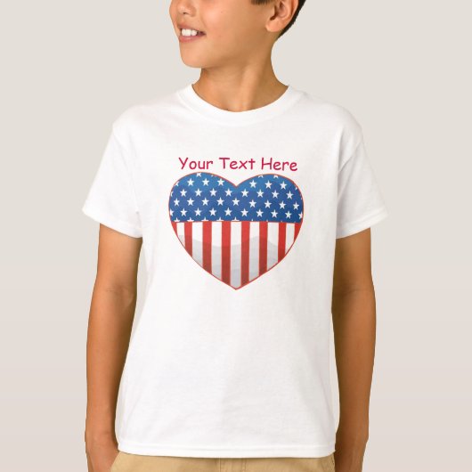  patriottisch hartontwerp t-shirt (Voorkant)