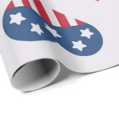 Patriottisch hartpatroon cadeaupapier (Rol Hoek)