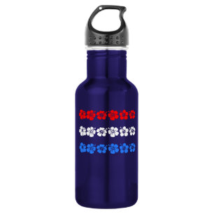 Patriottisch Hawaiian USA Red White Blue Aloha Ban Waterfles