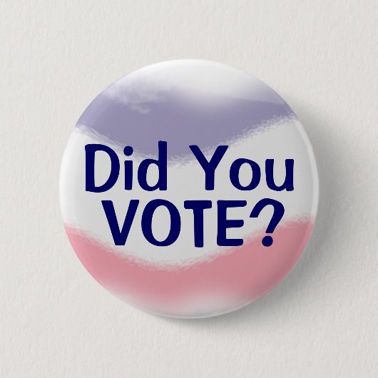 Patriottisch heb je gestemd over politieke Button (Voorkant)