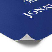 Patriottisch herdenkings Amerikaanse vlag foto rou Poster (Hoek)