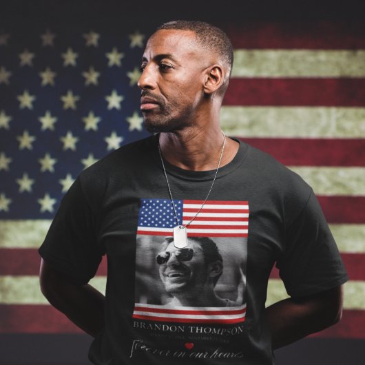Patriottisch herdenkings T-shirt met foto