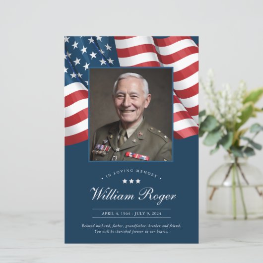 Patriottisch Herdenkingsdienst Programma (Staand voorkant)