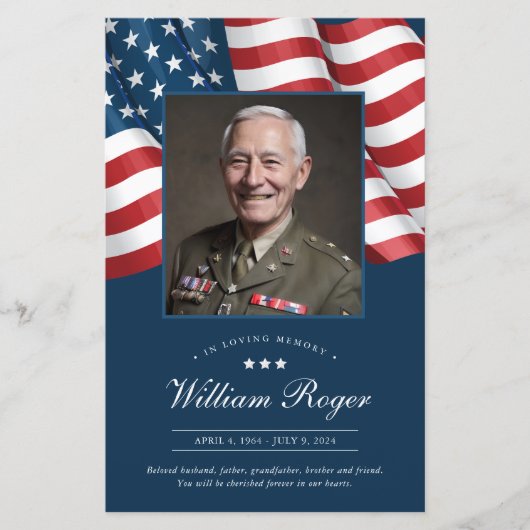 Patriottisch Herdenkingsdienst Programma (Voorkant)