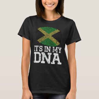  patriottisch. Het staat in mijn DNA Jamaica vlagg T-shirt