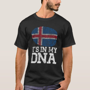 patriottisch. Het staat in mijn IJslandse DNA-vla T-shirt