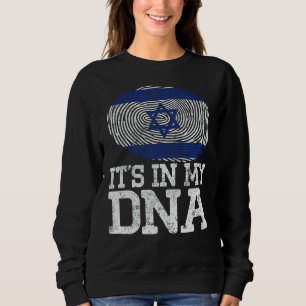 patriottisch, het zit in mijn DNA Israel vlaggenv Trui