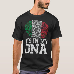 patriottisch Het zit in mijn DNA Italië vlaggenvi T-shirt