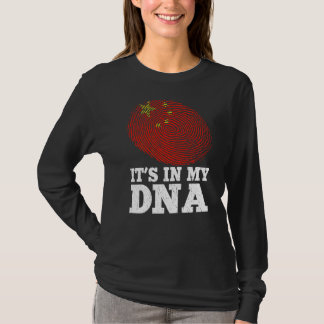 Patriottisch, het zit in mijn DNA-vingerafdruk Chi T-shirt