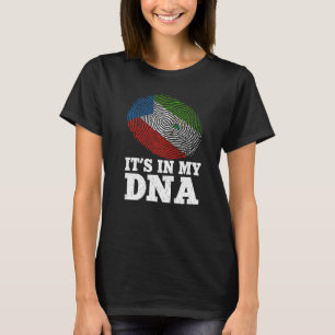 Patriottisch, het zit in mijn DNA-vingerafdruk equ T-shirt