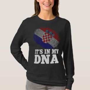 Patriottisch Het zit in mijn DNA vingerafdruk Kroa T-shirt