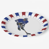 Patriottisch Hockey Design Paper Party-Bord Papieren Bordje (Gekanteld)