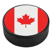 Patriottisch hockey puck met vlag van Canada (3/4)