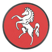 Patriottisch hockey puck met vlag van Kent, Engela (Voorkant)