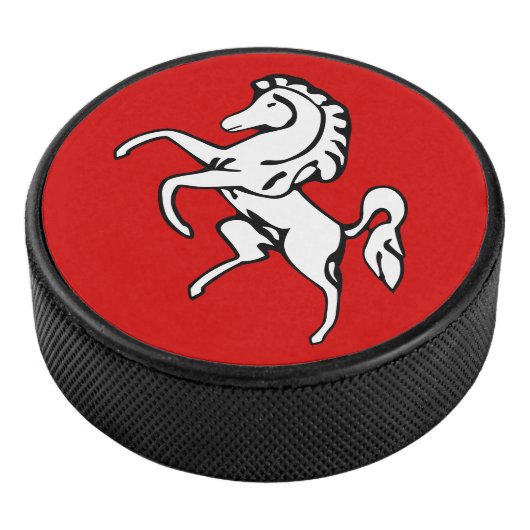 Patriottisch hockey puck met vlag van Kent, Engela (3/4)