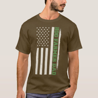 Patriottisch hog Farming Boerderij Agriculture Pig T-shirt