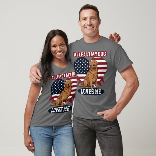 Patriottisch Hondenliefhebber T-shirt (Unisex)