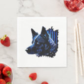 Patriottisch Hondenliefhebber van de Amerikaanse p Servet (Insitu)