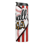 Patriottisch honkbal Mama Vibes Thermosbeker (Geroteerd rechts)