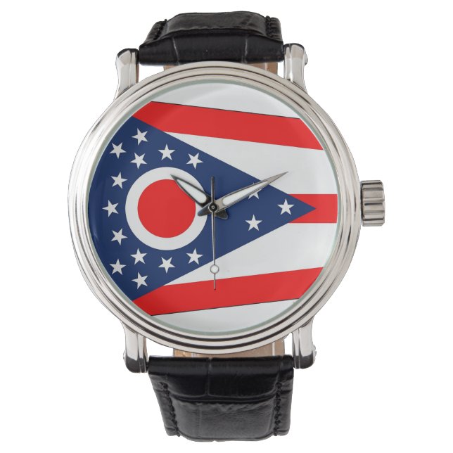 Patriottisch horloge met vlag van Ohio (Voorkant)