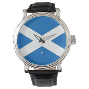 Patriottisch horloge met vlag van Schotland