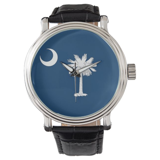 Patriottisch horloge met vlag van South Carolina (Voorkant)